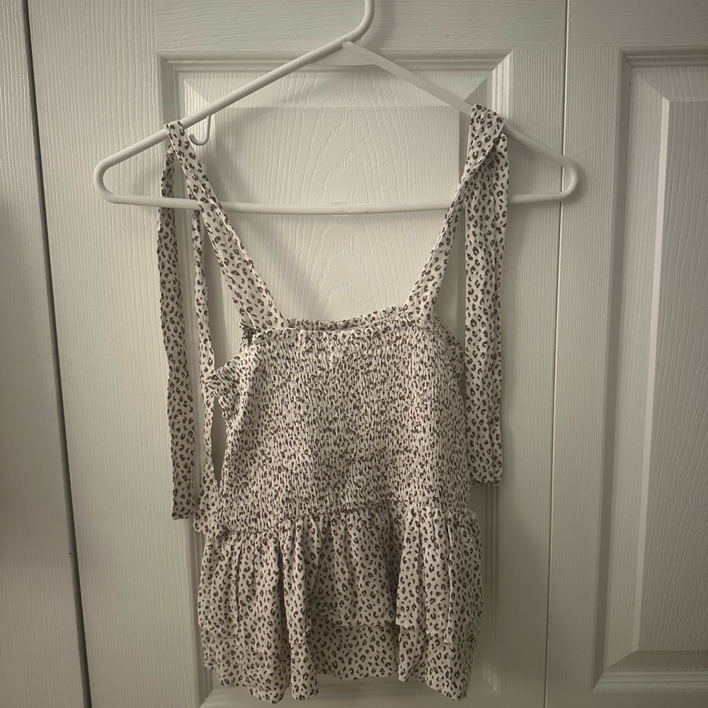 Paper Crane Cream and Black Spotted Blouse